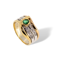 Anello con  smeraldo Salvini DMBR009 H  in oro 18k e diamanti naturali Donna - DMBR009 H